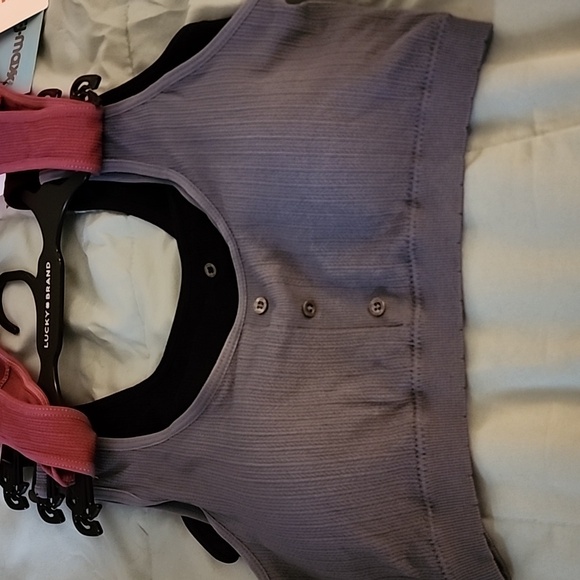 Lucky Brand 1 size large, 3 pack black, blue, and maroon - Picture 2 of 4